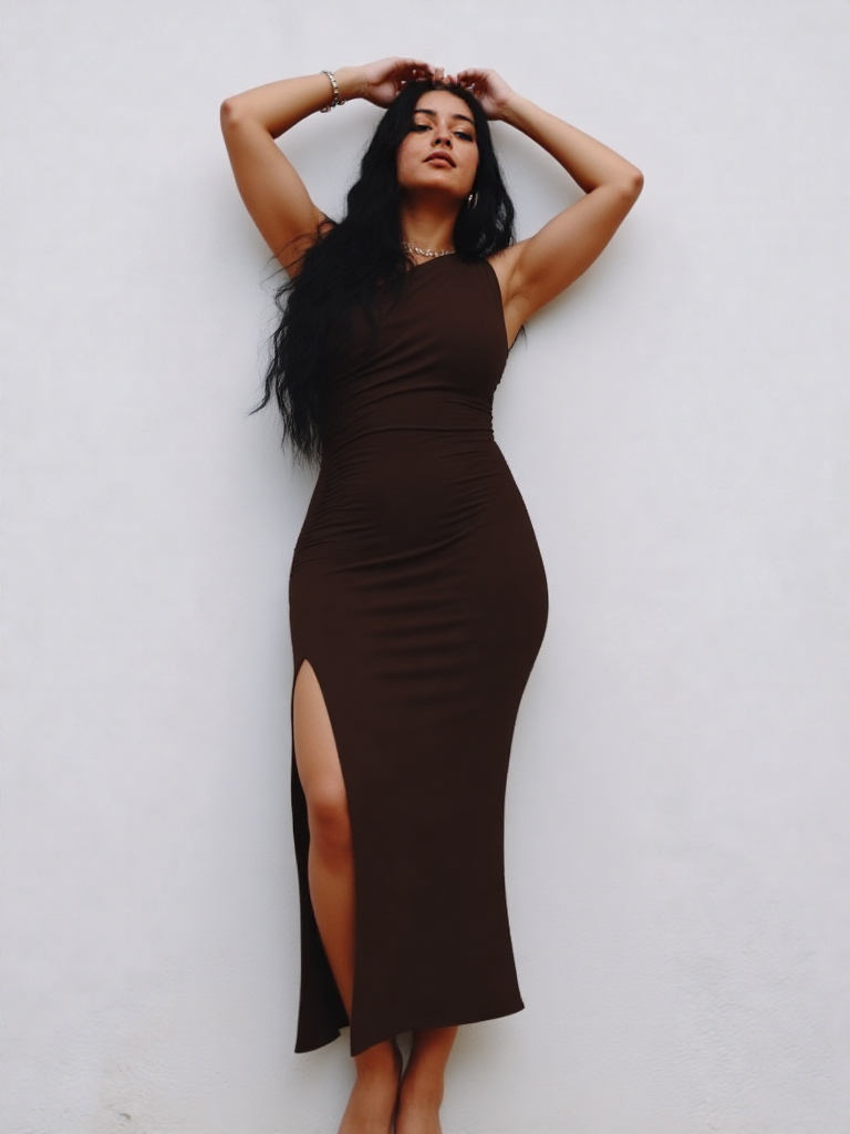 Elegant One-Shoulder Gown dress